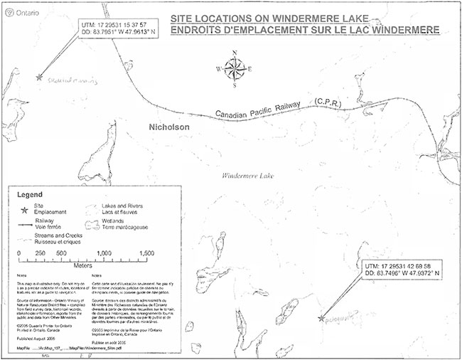 Windermere Goldie Lake Complex Conservation Reserve Management   772.1.1en Map 6 Site 