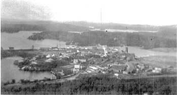 An aerial photo of Nicholson in early 1900's.