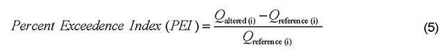 equation for Percent Exceedence Index