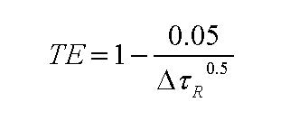 Formula for calculating the Trapping Efficiency of a reservoir