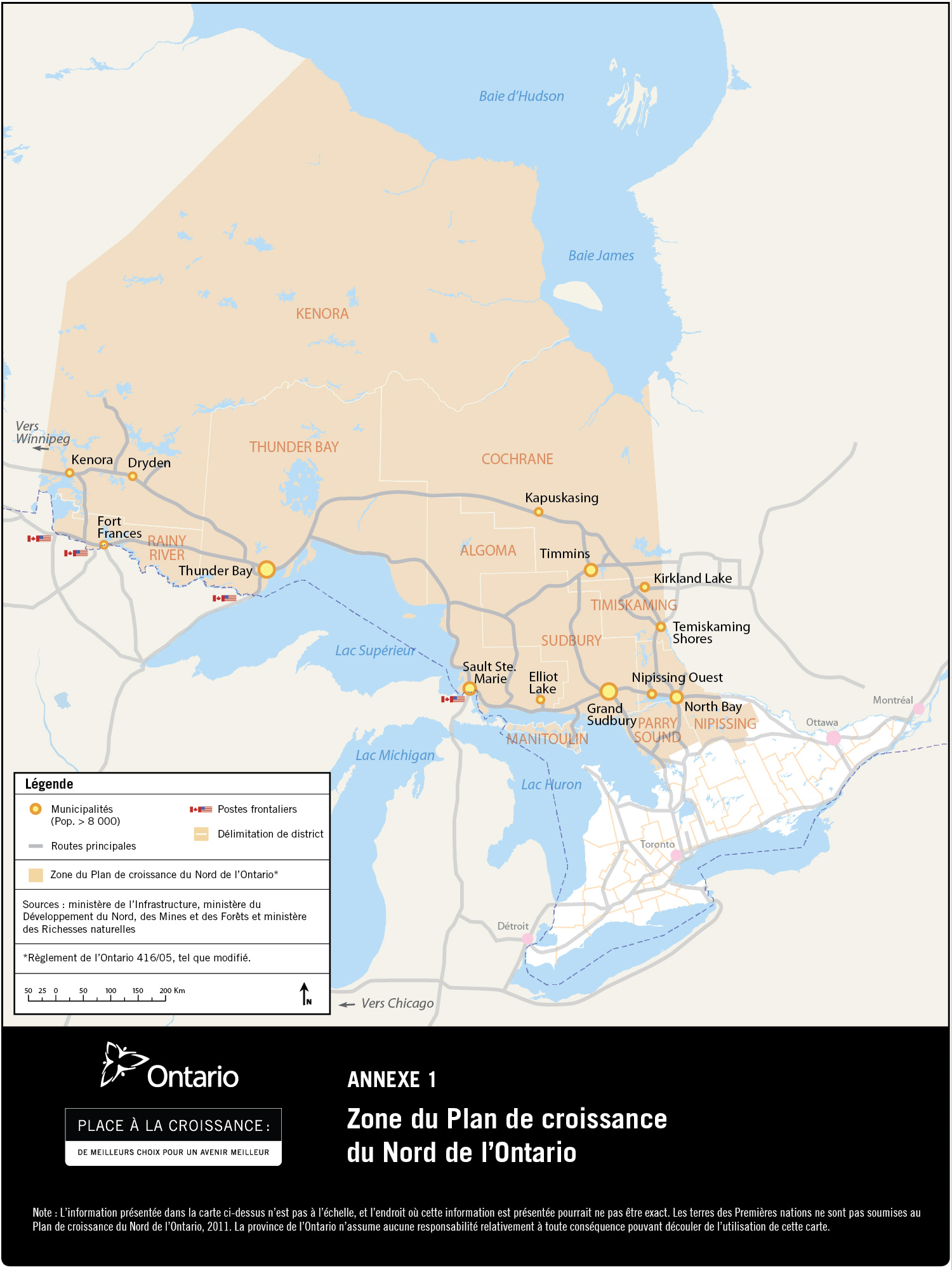 Zone du Plan de croissance du Nord de l'Ontario