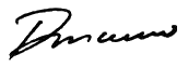 signature de Bill Mauro