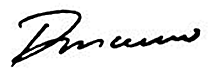 Bill Mauro signature