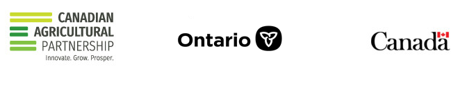Logos for the Canadian Agricultural Partnership, Government of Ontario and Government of Canada