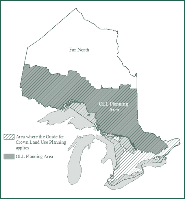 How can you apply for crown land in Ontario, Canada?