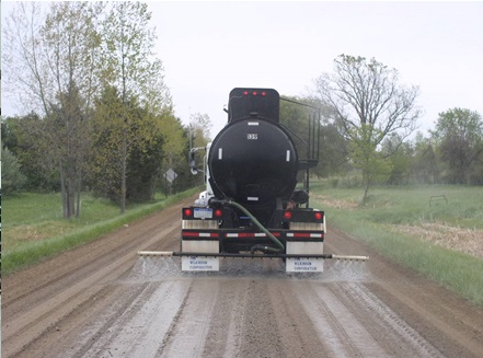 Water Truck on Unpaved Road