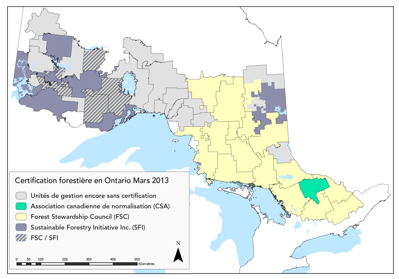 Certification forestière en Ontario – Mars 2013.