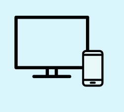 Icon of a computer monitor and a smartphone.
