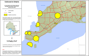 map of colic root range