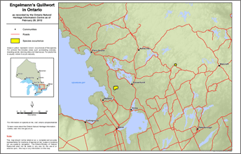 map of engelmann’s quillwort range