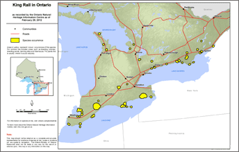 map of king rail range