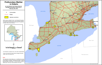 prothonotary warbler range