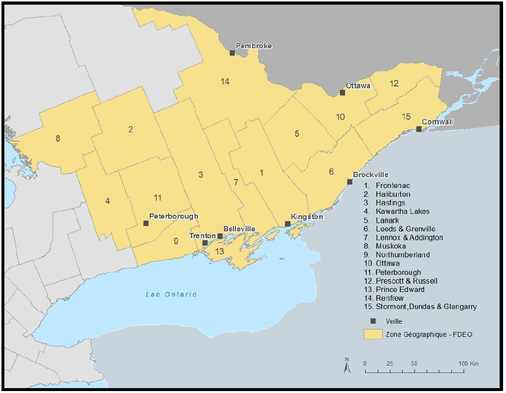 La région de l’Est de l’Ontario