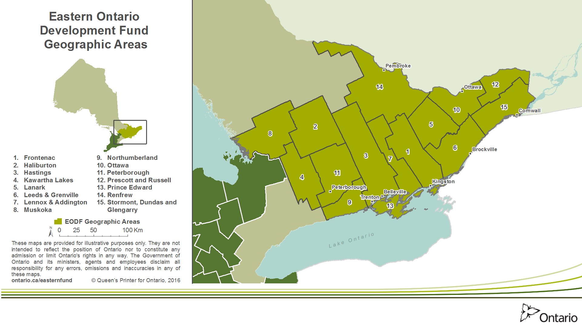 Figure 1 - The Eastern Ontario Region