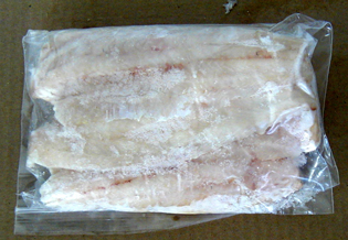 photo of improperly packaged fish without flesh.