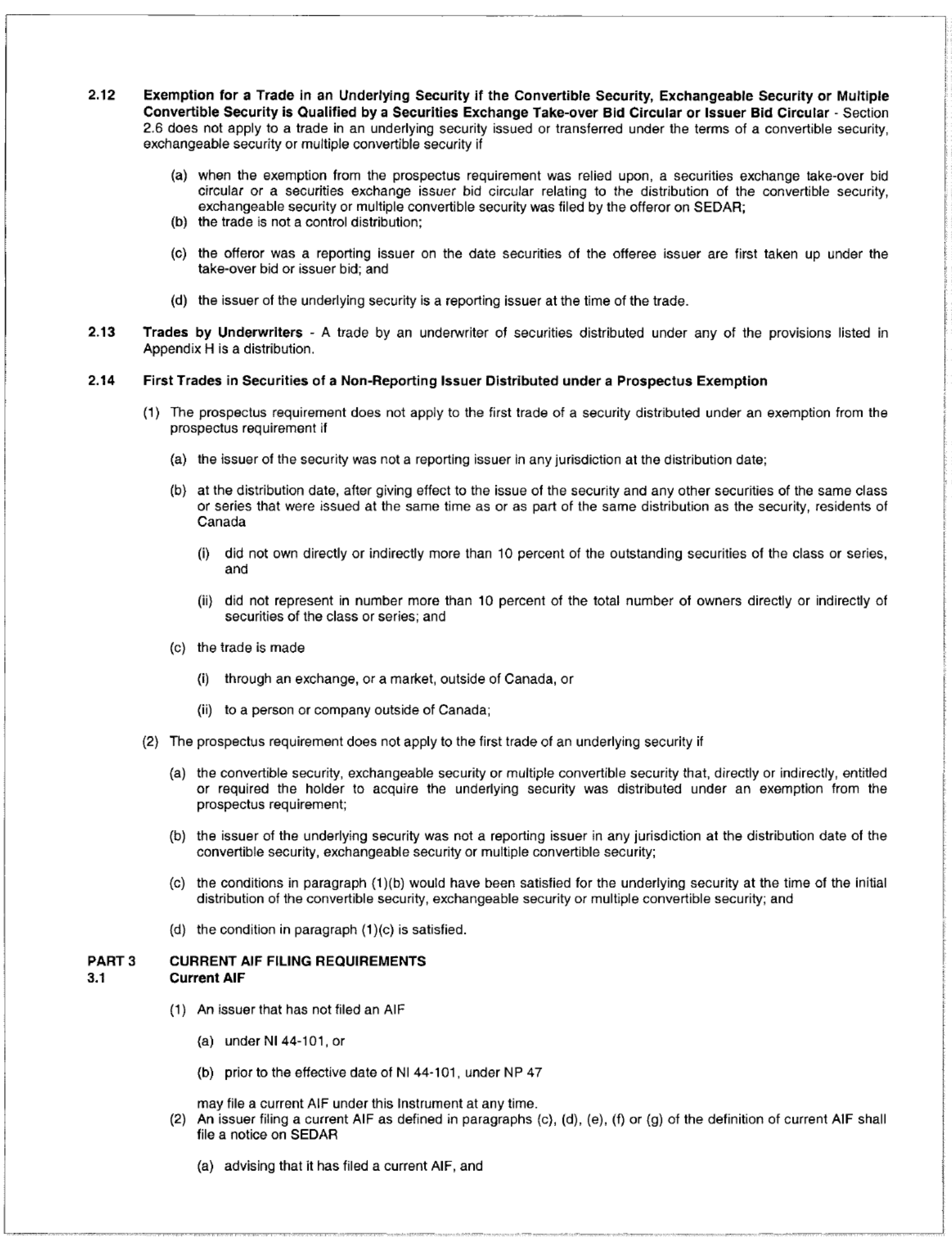 Image containing information of ontario securities commission