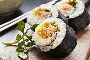 Grilled Trout Sushi Rolls