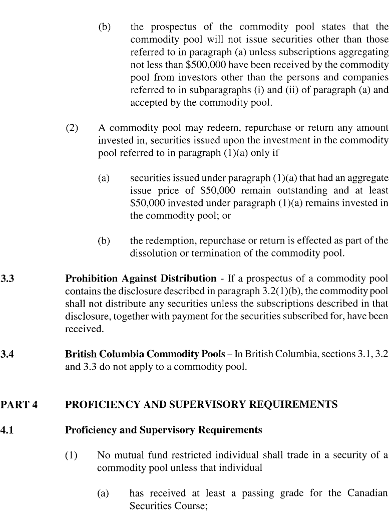 Title: Ontario Securities Commission - Description: A photocopied image of the Ontario Securities Commission Policy(13)
