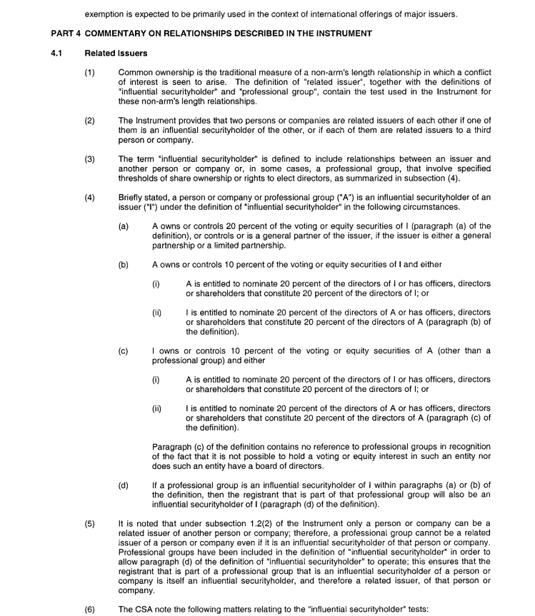 Title: Ontario Securities Commission - Description: National Instrument 33-105 Underwriting Conflicts(12)