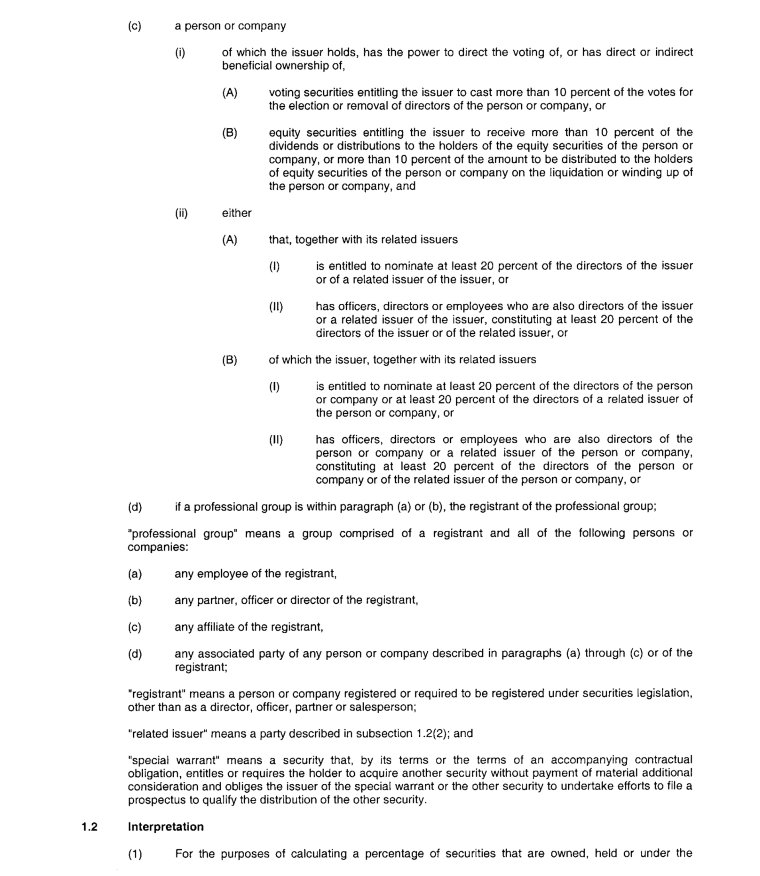 Title: Ontario Securities Commission - Description: National Instrument 33-105 Underwriting Conflicts(3)