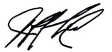 Signature de Jeff Leal