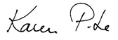 Signature of Karen Pitre