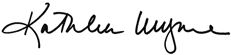 Signature de Kathleen Wynne