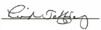Signature of Linda Jeffrey