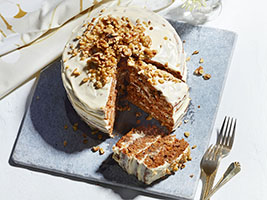 Maple, Apple and Carrot Layered Cake