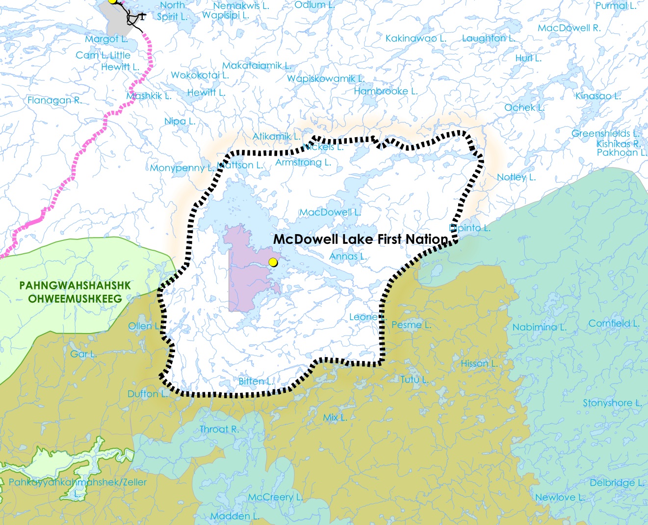 McDowell Lake First Nation Area of Interest for Planning