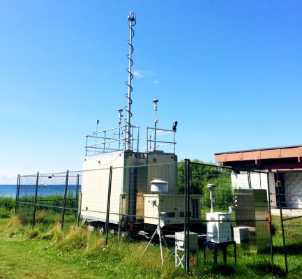 Air monitoring station located in Hanlan's Point