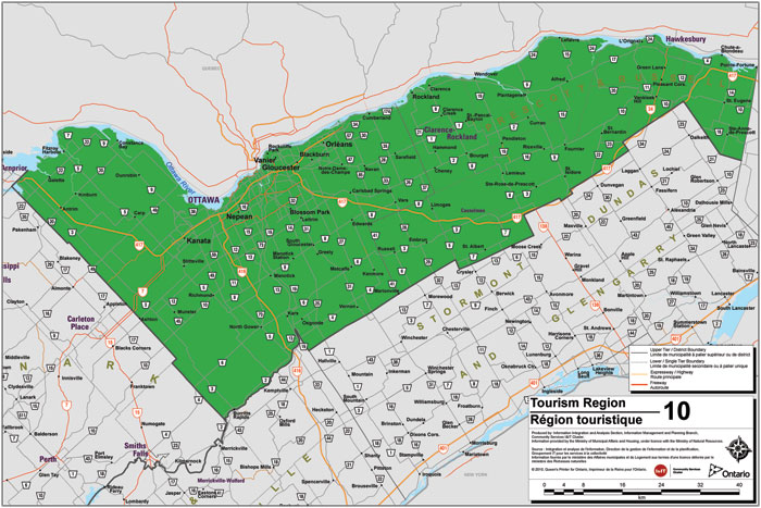 Greater Ottawa Area Map Region 10: Ottawa And Countryside | Ontario.ca