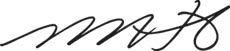 Mitzie Hunter signature