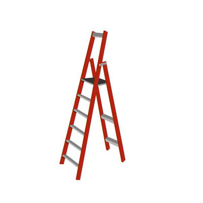 A step ladder with a platform at the top