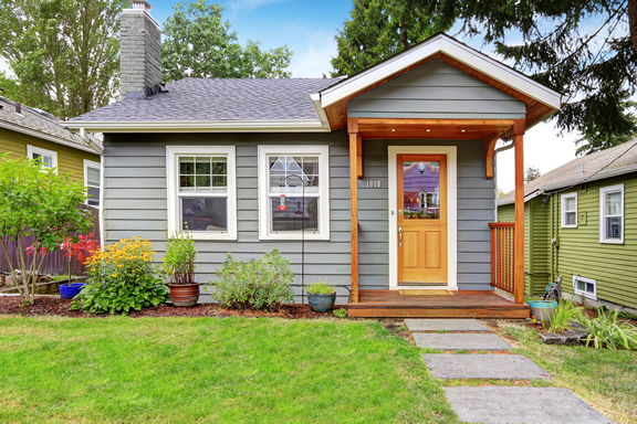 A site-built tiny home