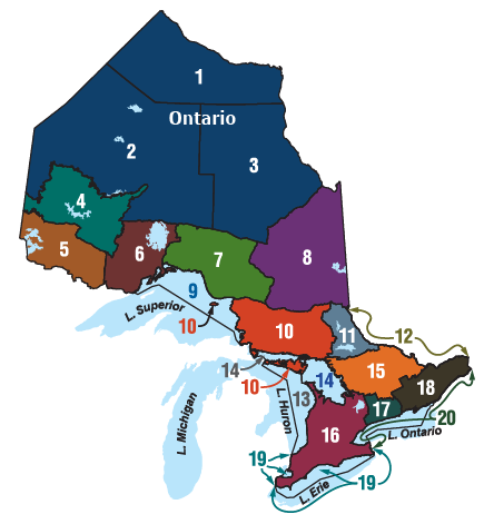 Fisheries Management Zones map | Ontario.ca