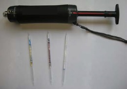 Picture of a draeger tube (detector tubes)