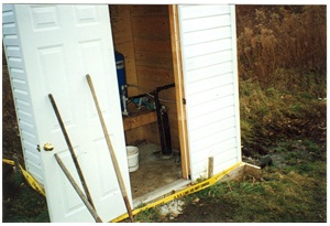 Figure 15-11 shows a drilled well, waterline, and pump located within a pump house. The pump house floor is a concrete slab.