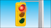 a red light