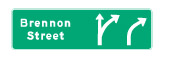 an information or direction sign