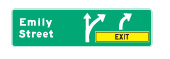 an information or direction sign