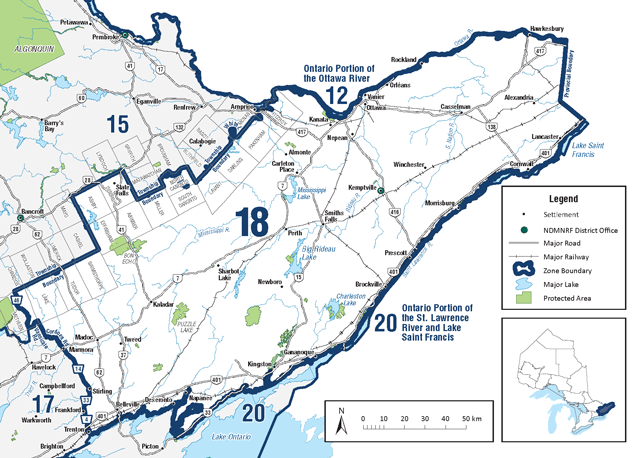 Zone 18 is located in southern Ontario and includes the cities of Ottawa, Cornwall, Perth, Kingston and Belleville.