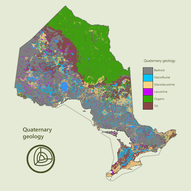 a map of quaternary geology in Ontario