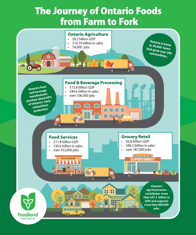 Journey of Ontario Food: from Farm to Fork