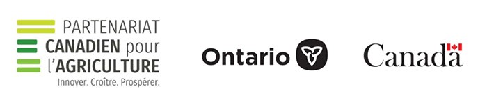 Logos du Partenariat Canadien pour l'agriculture, Gouvernement de l'Ontario et Gouvernement du Canada