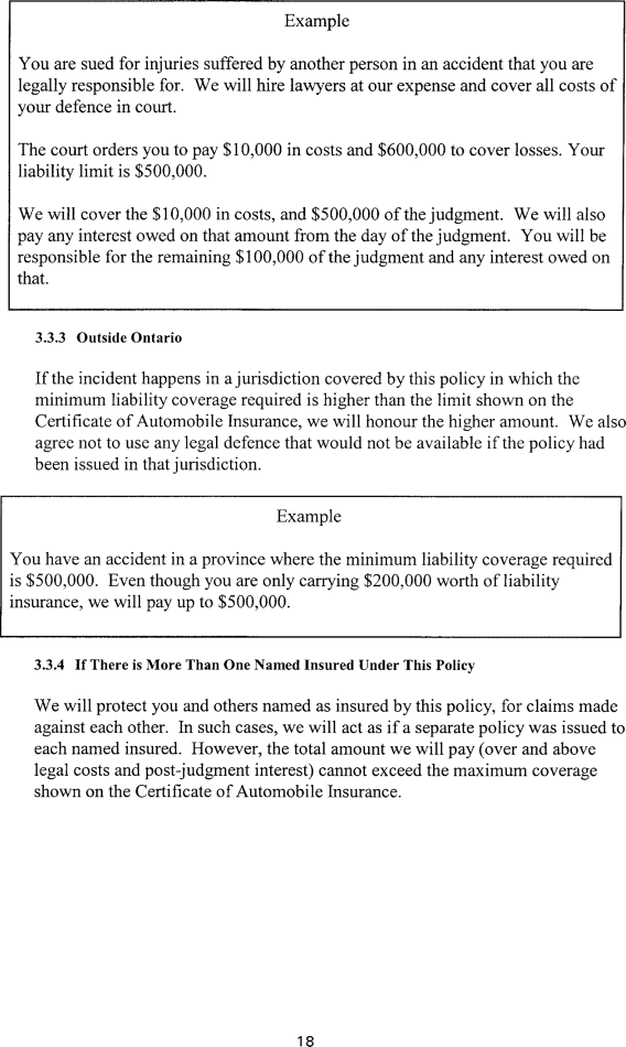 Title: Ontario Automobile Policy (OAP 1) - Description: Photocopy of Ontario Automobile Policy (OAP 1)