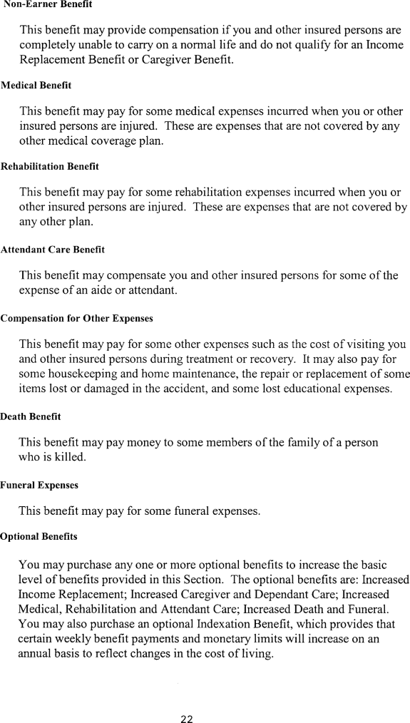 Title: Ontario Automobile Policy (OAP 1) - Description: Photocopy of Ontario Automobile Policy (OAP 1)