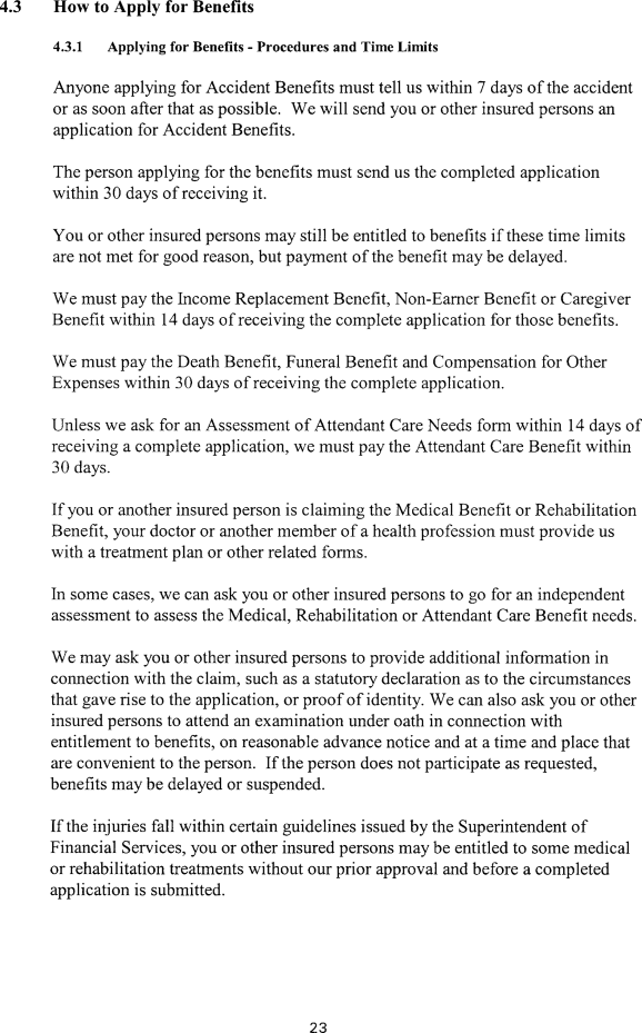 Title: Ontario Automobile Policy (OAP 1) - Description: Photocopy of Ontario Automobile Policy (OAP 1)