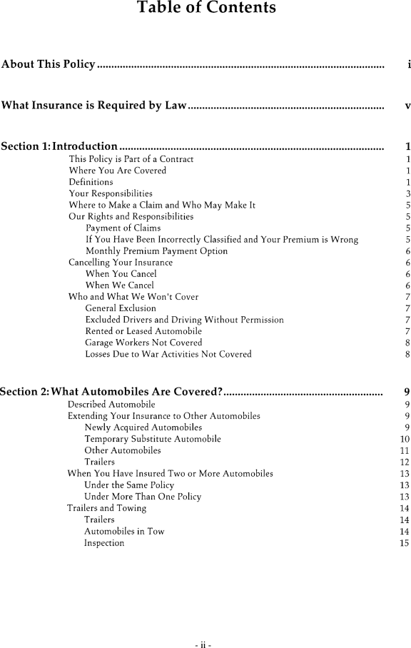 Title: Ontario Automobile Policy (OAP 1) - Description: Photocopy of Ontario Automobile Policy (OAP 1)