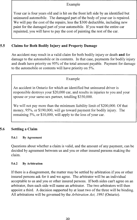Title: Ontario Automobile Policy (OAP 1) - Description: Photocopy of Ontario Automobile Policy (OAP 1)